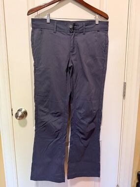 Prana Halle Womens Gray Outdoor Hiking Pants Size 8 Short Inseam